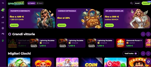 Spinmama - Slot Megaways e Giri Gratuiti Senza Sosta